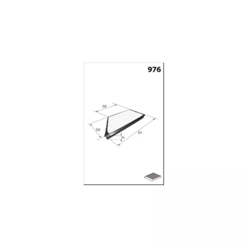 Filtre, air de l'habitacle MECAFILTER ELR7068 - Visuel 1