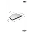 MECAFILTER ELR7118 - Filtre, air de l'habitacle