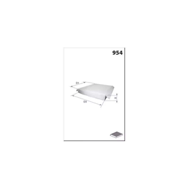 Filtre, air de l'habitacle MECAFILTER ELR7131 - Visuel 1