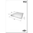 MECAFILTER ELR7260 - Filtre, air de l'habitacle