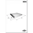 MECAFILTER ELR7266 - Filtre, air de l'habitacle
