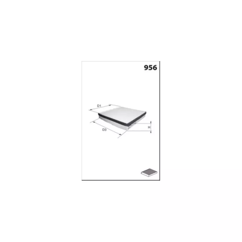 Filtre, air de l'habitacle MECAFILTER ELR7440 - Visuel 1