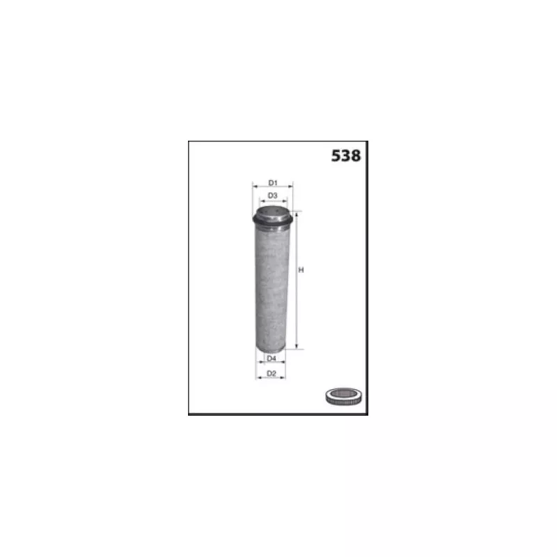 Filtre à air secondaire MECAFILTER FA3102 - Visuel 1