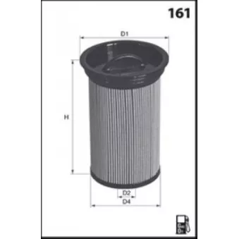 Filtre à huile MECAFILTER OEM 4820771