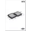 MECAFILTER JLR7065 - Filtre, air de l'habitacle
