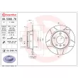 BREMBO 08.5366.76 - Jeu de 2 disques de frein arrière