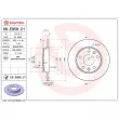 BREMBO 08.E958.21 - Jeu de 2 disques de frein arrière