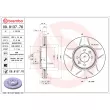 BREMBO 09.8137.76 - Jeu de 2 disques de frein avant