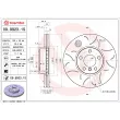 BREMBO 09.9923.1S - Jeu de 2 disques de frein avant