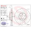 BREMBO 09.A773.1X - Jeu de 2 disques de frein avant