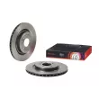 BREMBO 09.B504.1X - Jeu de 2 disques de frein arrière