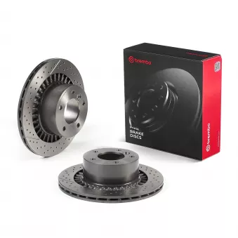 Jeu de 2 disques de frein arrière BREMBO 09.B789.11 pour MERCEDES-BENZ CLASSE G AMG G 63 - 571cv