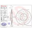 BREMBO 09.C170.1X - Jeu de 2 disques de frein arrière