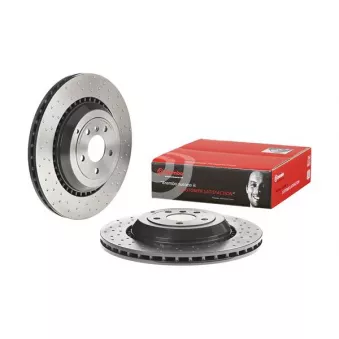 Jeu de 2 disques de frein arrière BREMBO 09.C660.11 pour MERCEDES-BENZ CLASSE M ML 63 AMG 4-matic - 510cv