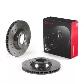 Jeu de 2 disques de frein arrière BREMBO 09.C985.31 pour PORSCHE 911 3.8 Turbo - 500cv