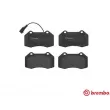 BREMBO P 23 117X - Jeu de 4 plaquettes de frein avant
