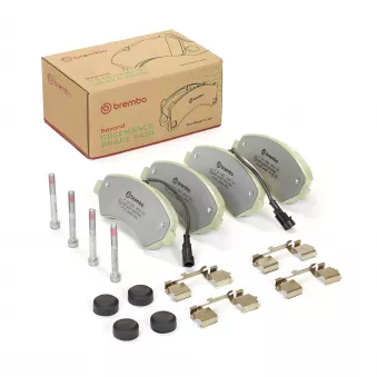 Jeu de 4 plaquettes de frein avant BREMBO OEM 1612433780