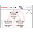 Jeu de 4 plaquettes de frein avant BREMBO [P 24 257E]