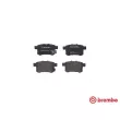 BREMBO P 28 072X - Jeu de 4 plaquettes de frein arrière