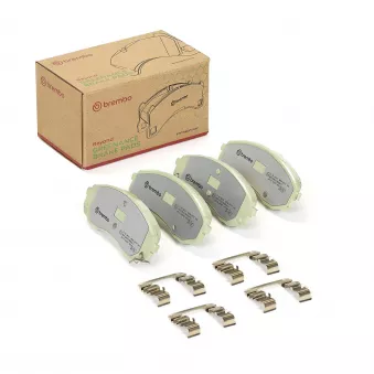 Jeu de 4 plaquettes de frein avant BREMBO OEM 581014HA30