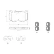 Jeu de 4 plaquettes de frein avant BREMBO [P 50 166]