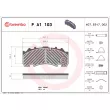 BREMBO P A1 103 - Jeu de 4 plaquettes de frein arrière