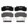 BREMBO P A2 003 - Jeu de 4 plaquettes de frein arrière