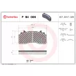 Jeu de 4 plaquettes de frein avant BREMBO [P B4 006]