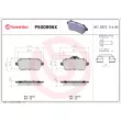 BREMBO P50099NX - Jeu de 4 plaquettes de frein avant