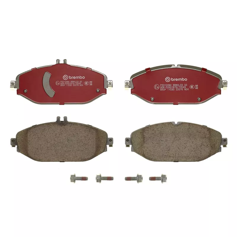 Jeu de 4 plaquettes de frein avant BREMBO P50124NX - Visuel 2