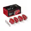Jeu de 4 plaquettes de frein avant BREMBO [P50136NX]