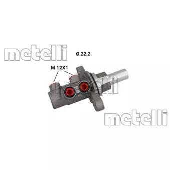 Maître-cylindre de frein METELLI 05-1255