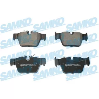 SAMKO 5SP2369 - Jeu de 4 plaquettes de frein avant