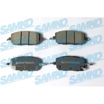 Jeu de 4 plaquettes de frein avant SAMKO 5SP2379 pour MAZDA MX-30 e-SKYAKTIV R-EV - 170cv