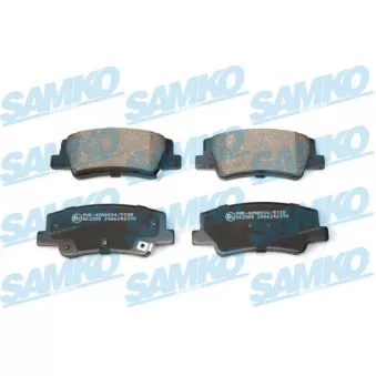 Jeu de 4 plaquettes de frein avant SAMKO [5SP2390]
