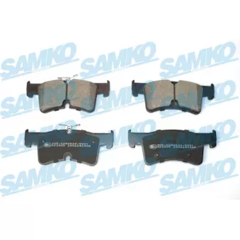 Jeu de 4 plaquettes de frein avant SAMKO [5SP2408]