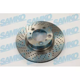 Disque de frein arrière gauche SAMKO [P2037V]