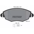 TEXTAR 2327904-1096-00 - Kit de disques et plaquettes avant