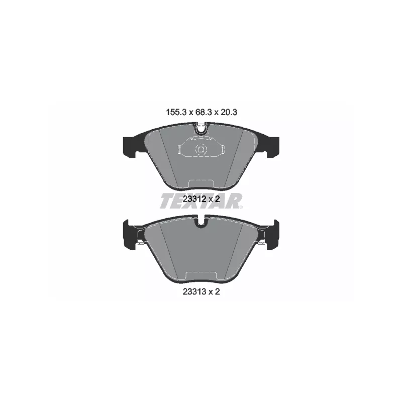 Kit de disques et plaquettes avant TEXTAR 2331211-1226-00 - Visuel 2