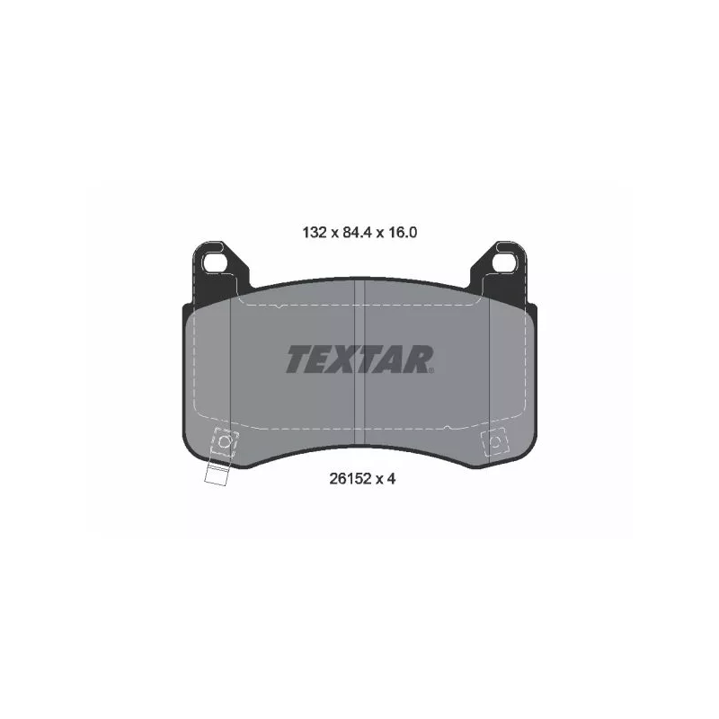 Kit de disques et plaquettes avant TEXTAR 2615201-3519-00 - Visuel 1