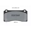 TEXTAR 2627501-3330-00 - Kit de disques et plaquettes avant