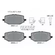 Jeu de 4 plaquettes de frein avant TEXTAR [2665101]