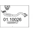 Tuyau d'échappement MTS [01.10026]