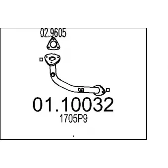 Tuyau d'échappement MTS [01.10032]