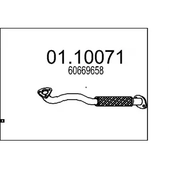Tuyau d'échappement MTS [01.10071]
