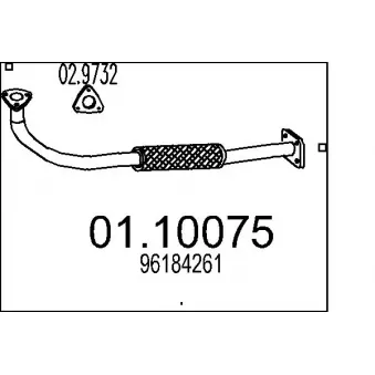 Tuyau d'échappement MTS [01.10075]