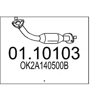 Tuyau d'échappement MTS [01.10103]
