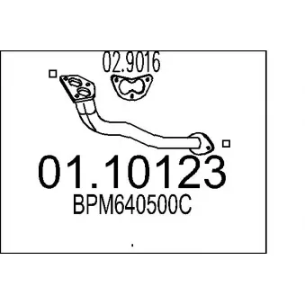 Tuyau d'échappement MTS [01.10123]