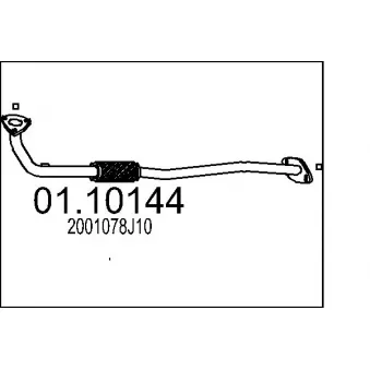 Tuyau d'échappement MTS [01.10144]