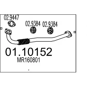 Tuyau d'échappement MTS [01.10152]